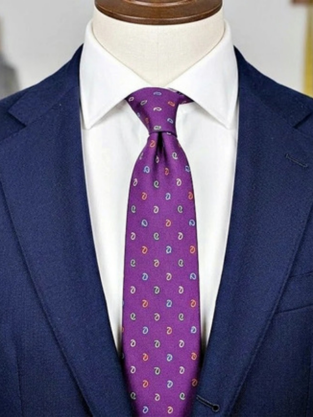 Brooks Brothers Silk Paisley Tie in Purple
